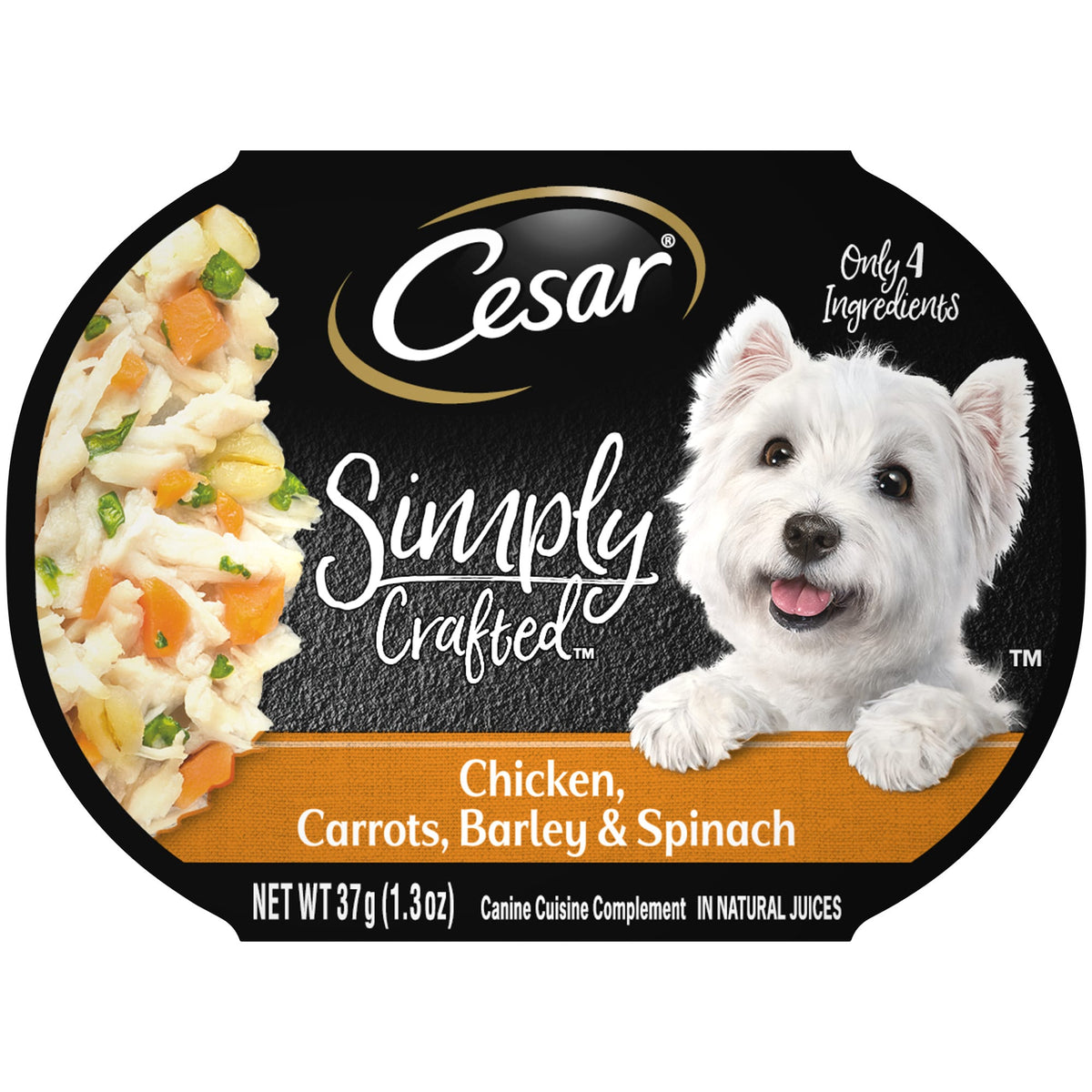 Cesar Simply Crafted Wet Dog Food Topper Adult 1.3 Oz