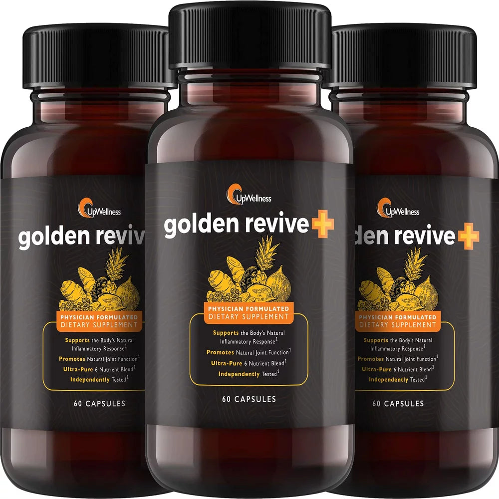 Upwellness Golden Revive+ Joint & Muscle Support Supplement - 60 Ct