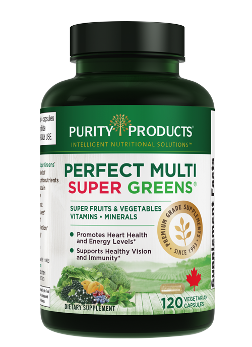 Perfect Multi Super Greens by Purity Products 120 Caps L-Glutathione/Quercetin