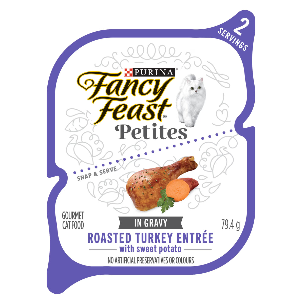 Fancy Feast Petites Roast Turkey Entree With Sweet Potato 79.4g