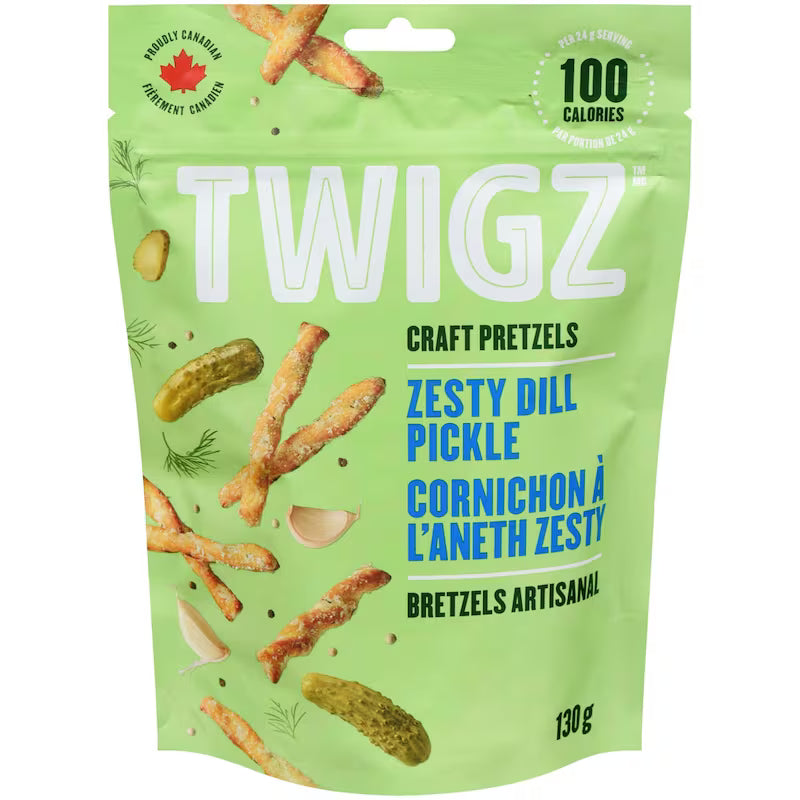 Twigz Craft Pretzels Zesty Dill Pickle 130g