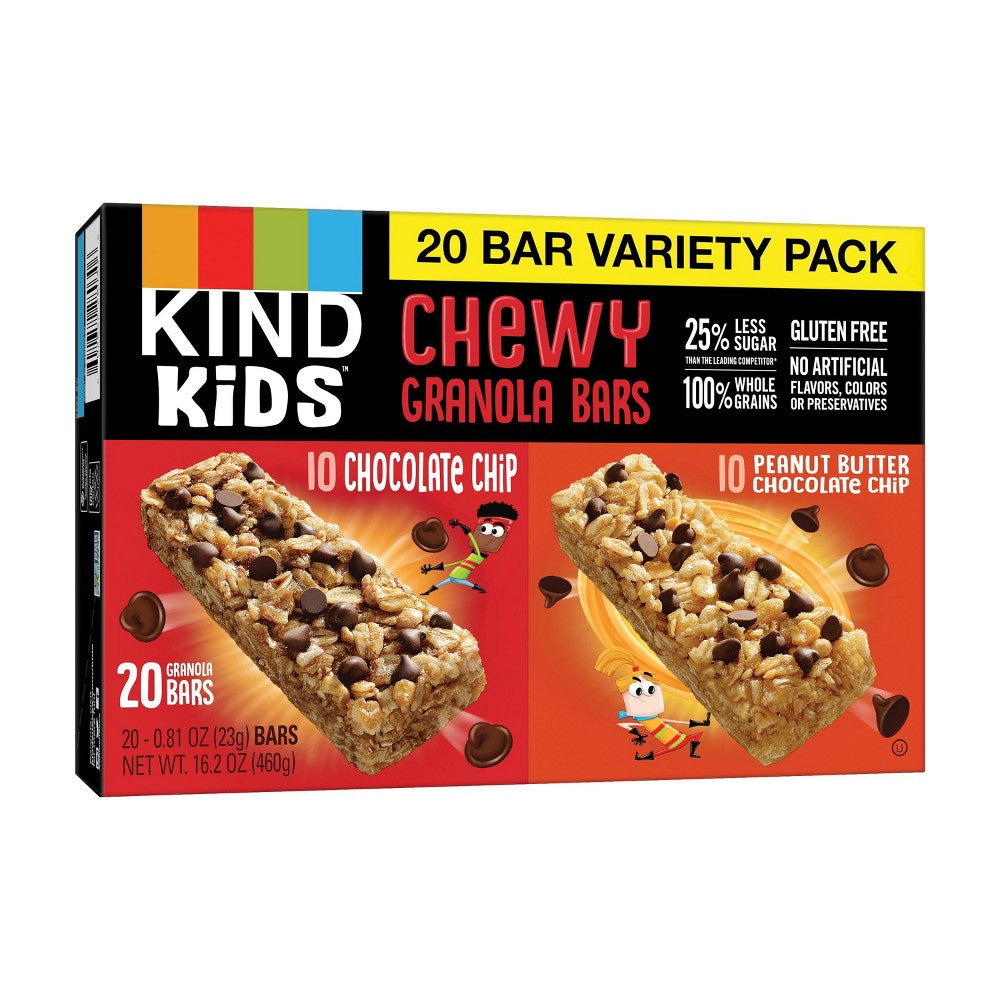 KIND Chewy Granola Bars, Chocolate Chip & Peanut Butter,  20 Bars