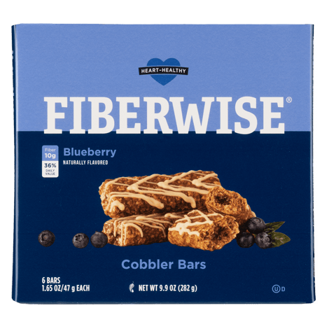 Fiberwise Blueberry Cobbler Bars 282g