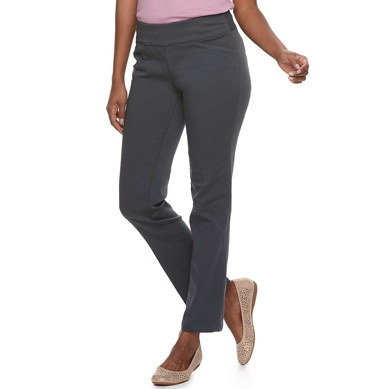 Women's Croft & Barrow® Effortless Stretch Pull-on Straight-Leg Pants,