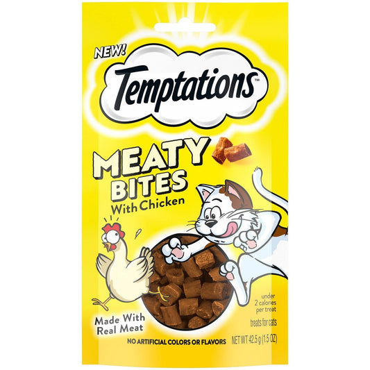 Temptations Meaty Bites Chicken Treats for Cat 1.05oz