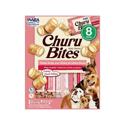 Inaba Churu Bites Dog Treat Chicken W/ Salmon 6 X 96g