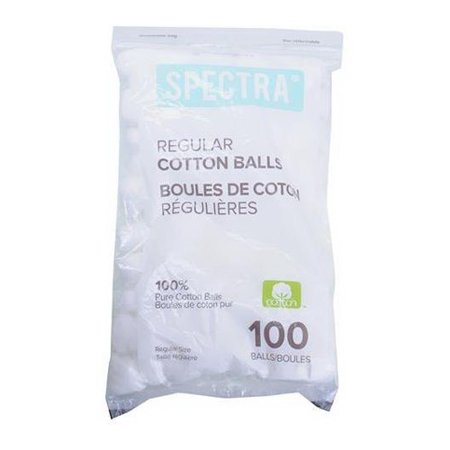 Great Lakes ICB100 100 Percentage Cotton Balls 100 Count