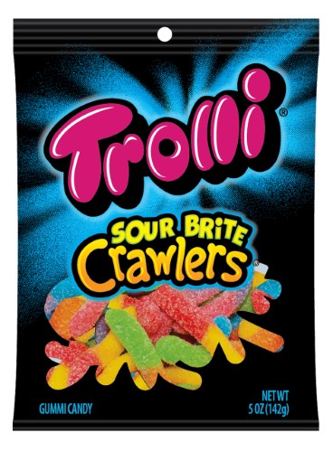 Trolli Sour Brite Crawlers Gummi Candy, 5 Oz