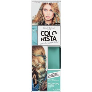 L Oreal Paris Colorista Semi-Permanent for Light Blonde or Bleached Hair Aqua