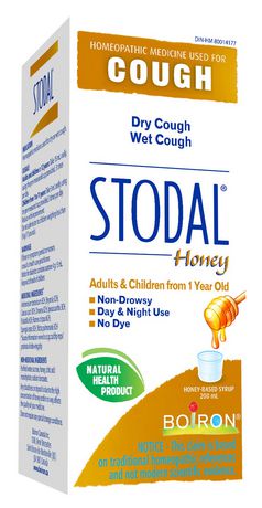 Boiron Stodal Honey for Dry Cough or Wet Cough 200 ML