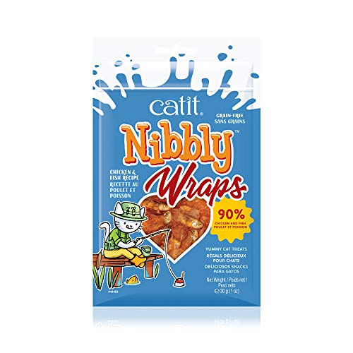 Cat Love Catit Nibbly Wraps Chicken and Fish Recipe, 30g