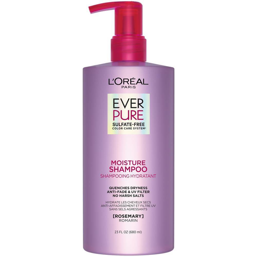 L'Oreal Paris EverPure Moisture Rosemary Oil Shampoo for Dry Hair - 23 Fl Oz