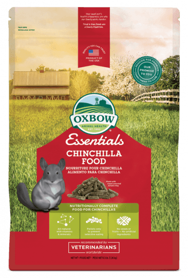 Oxbow Essentials Chinchilla Dry Food - 3lbs