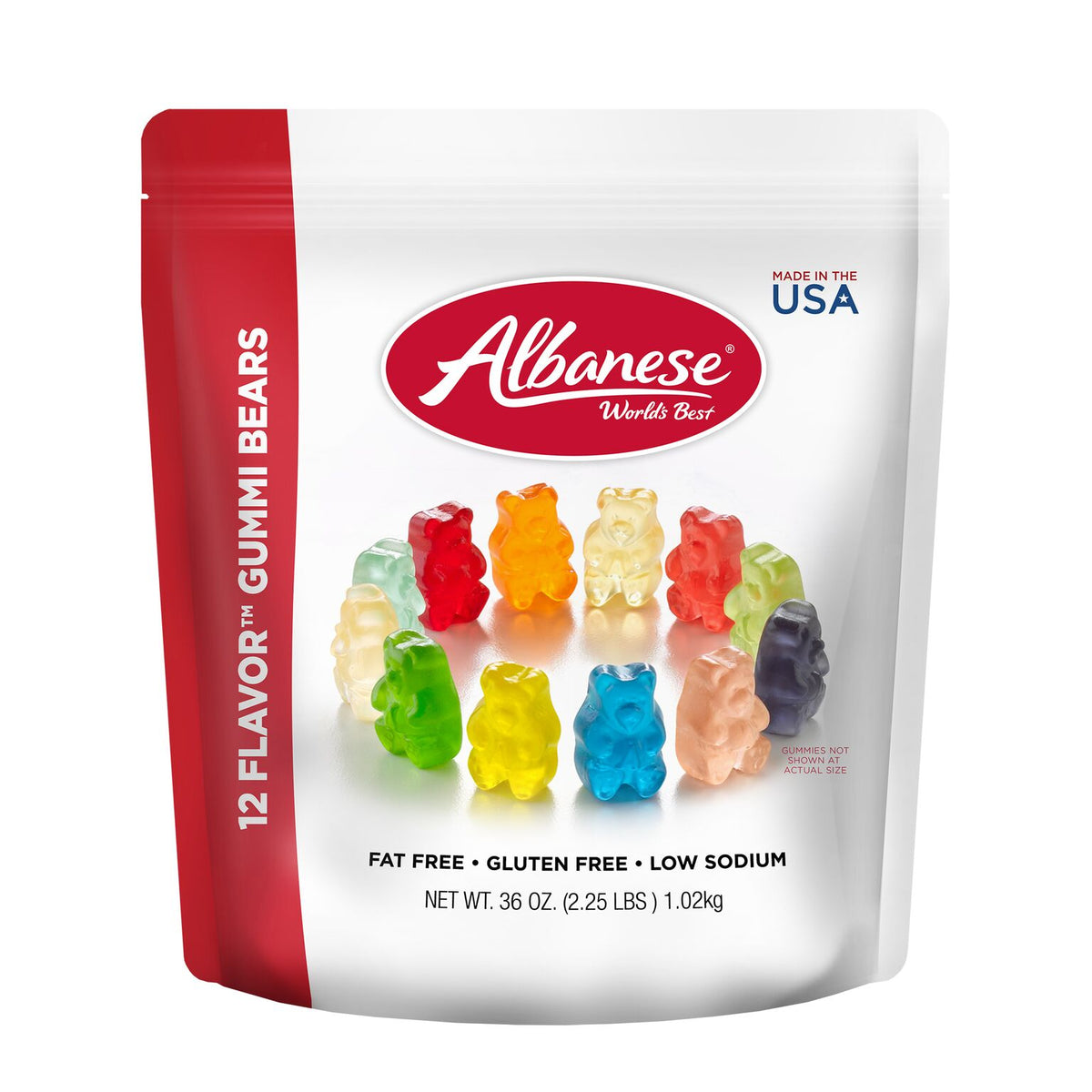 Albanese World S Best 12 Flavor Gummi Bears 36 Oz