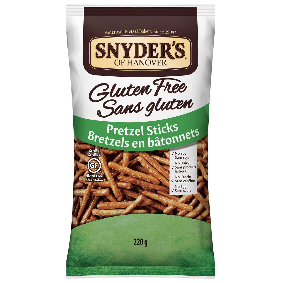 Snyder's of Hanover Gluten-Free Pretzel Sticks 220 g