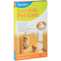 Carlson Pet Products Metal Dog Gate with Walk-Through and Additional Small Door 31 Tall White