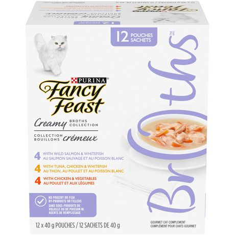 Fancy Feast Creamy Broths Gourmet Wet Cat Food, 40g