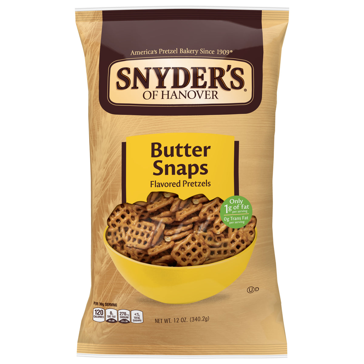 Snyder's of Hanover Pretzels Butter Snaps - 12oz