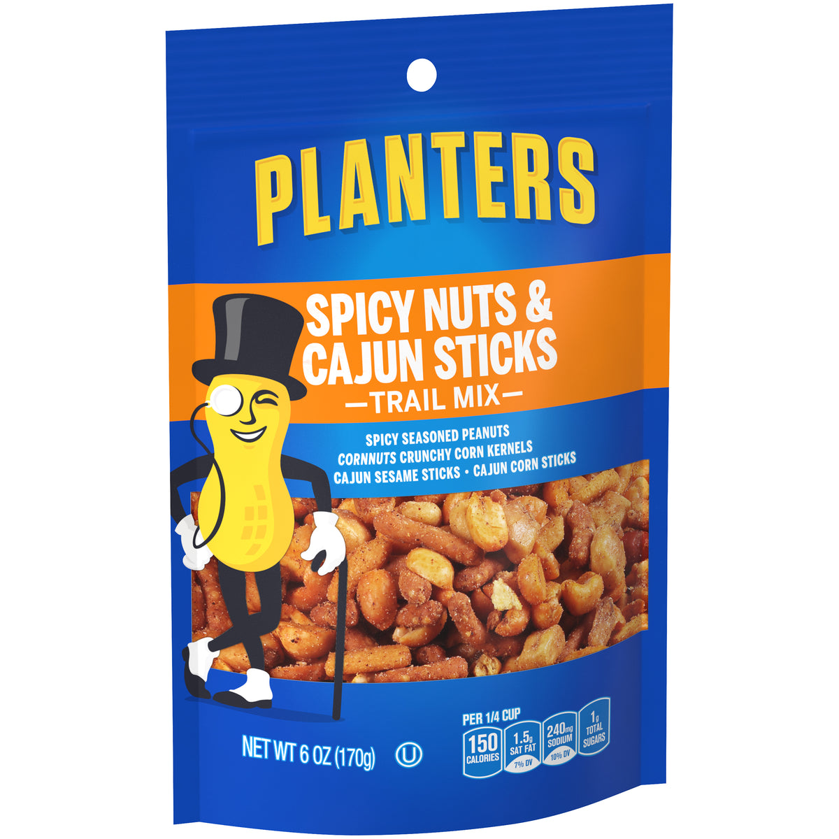 Planters Spicy Nuts & Cajun Sticks Trail Mix - 6 Oz