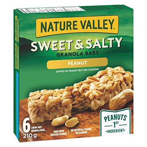 NATURE VALLEY Peanut Sweet & Salty Granola Bars,   Pack of 6