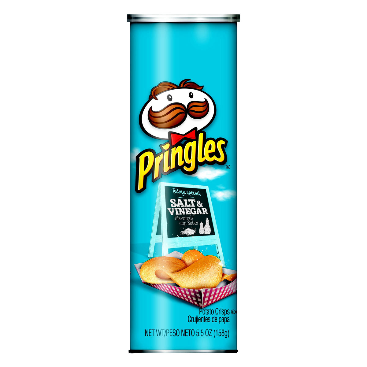 Pringles Salt & Vinegar Potato Crisps Chips - 5.5oz