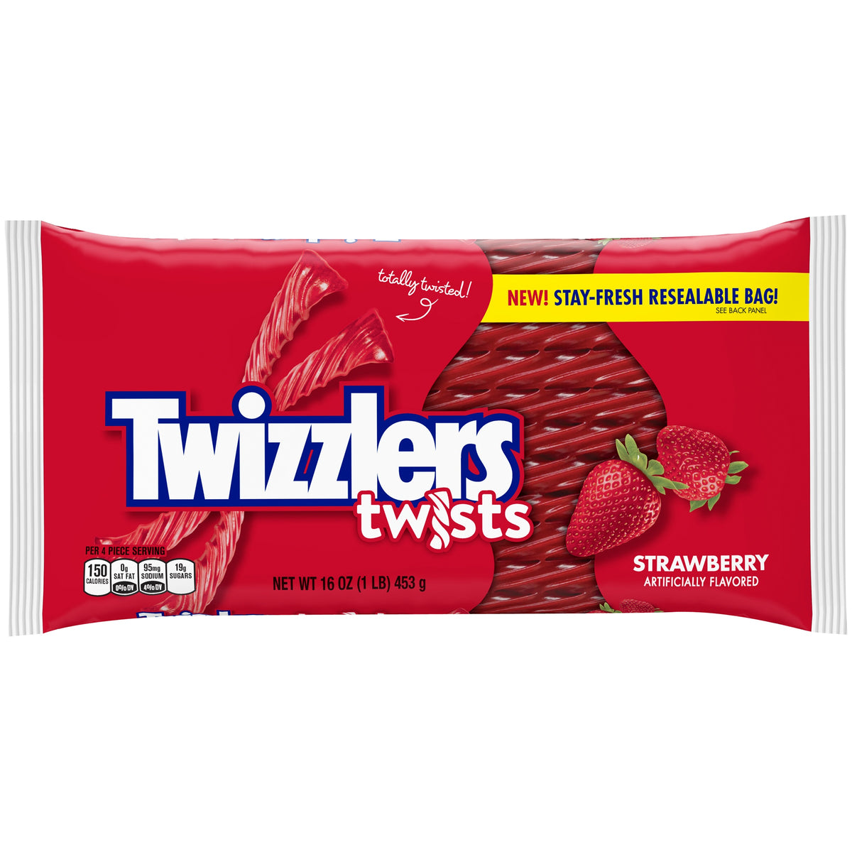 Twizzlers Twists Strawberry Candy Bag, 16 Oz
