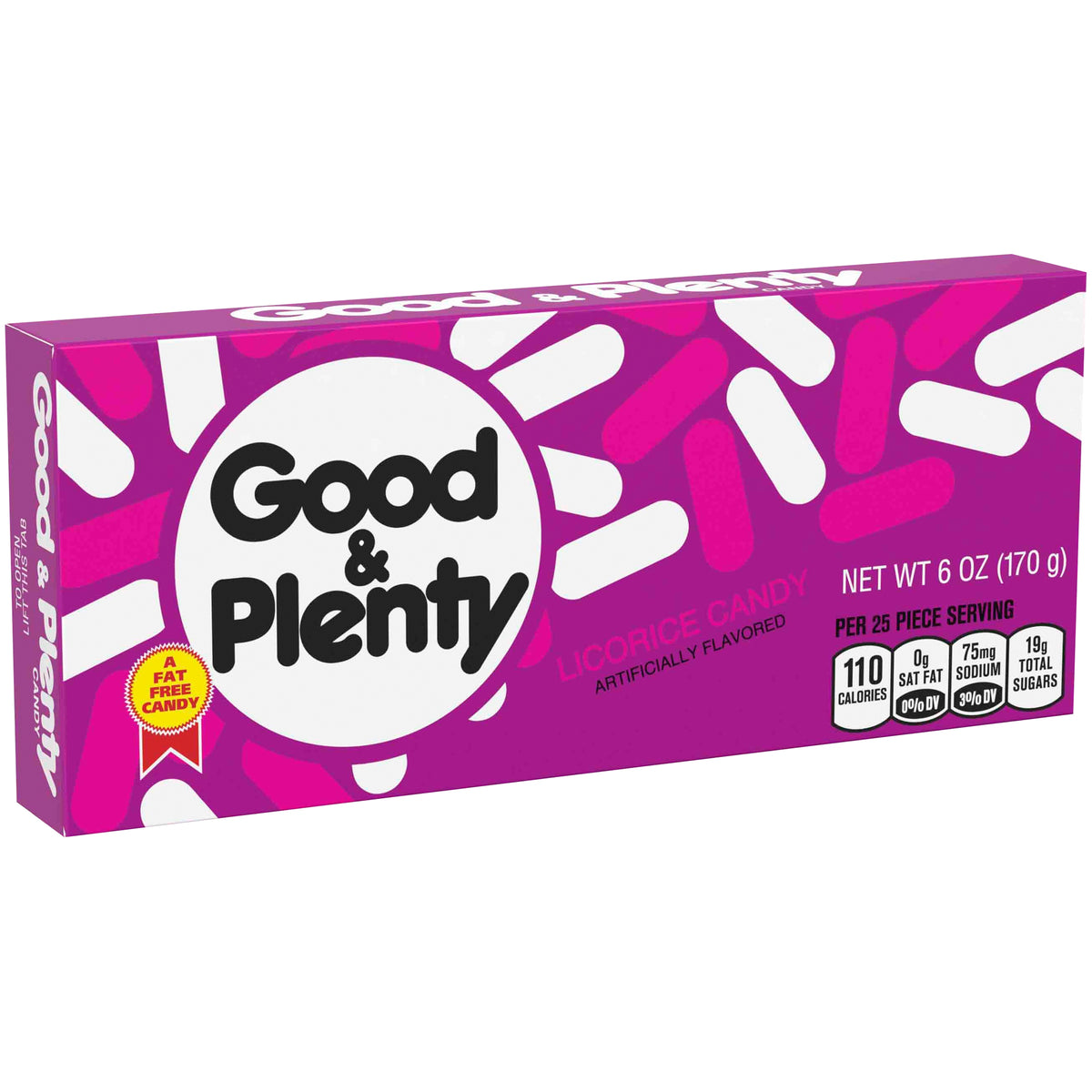 Good & Plenty Licorice Fat Free Candy, 6 Oz