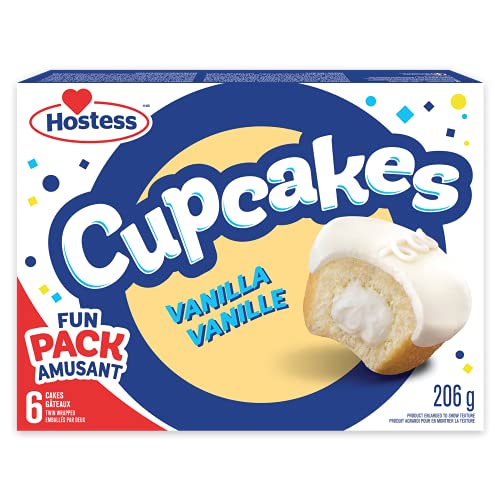 Hostess Vanilla Flavoured Cupcakes 206 g