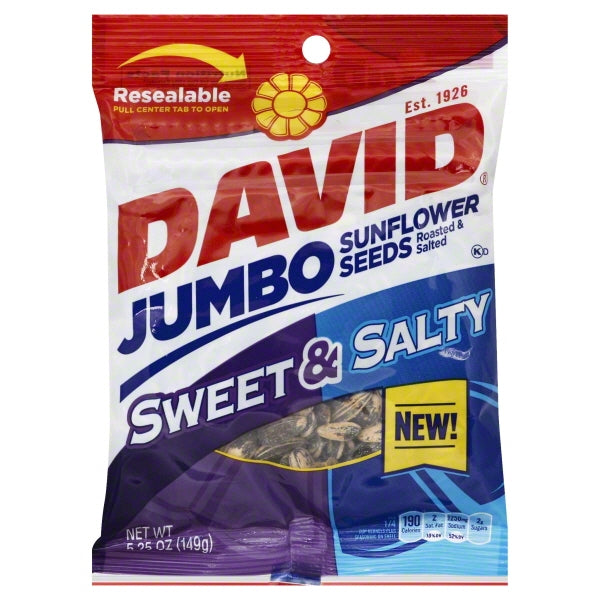 David Jumbo Seeds Sweet and Salty 5.25 Oz