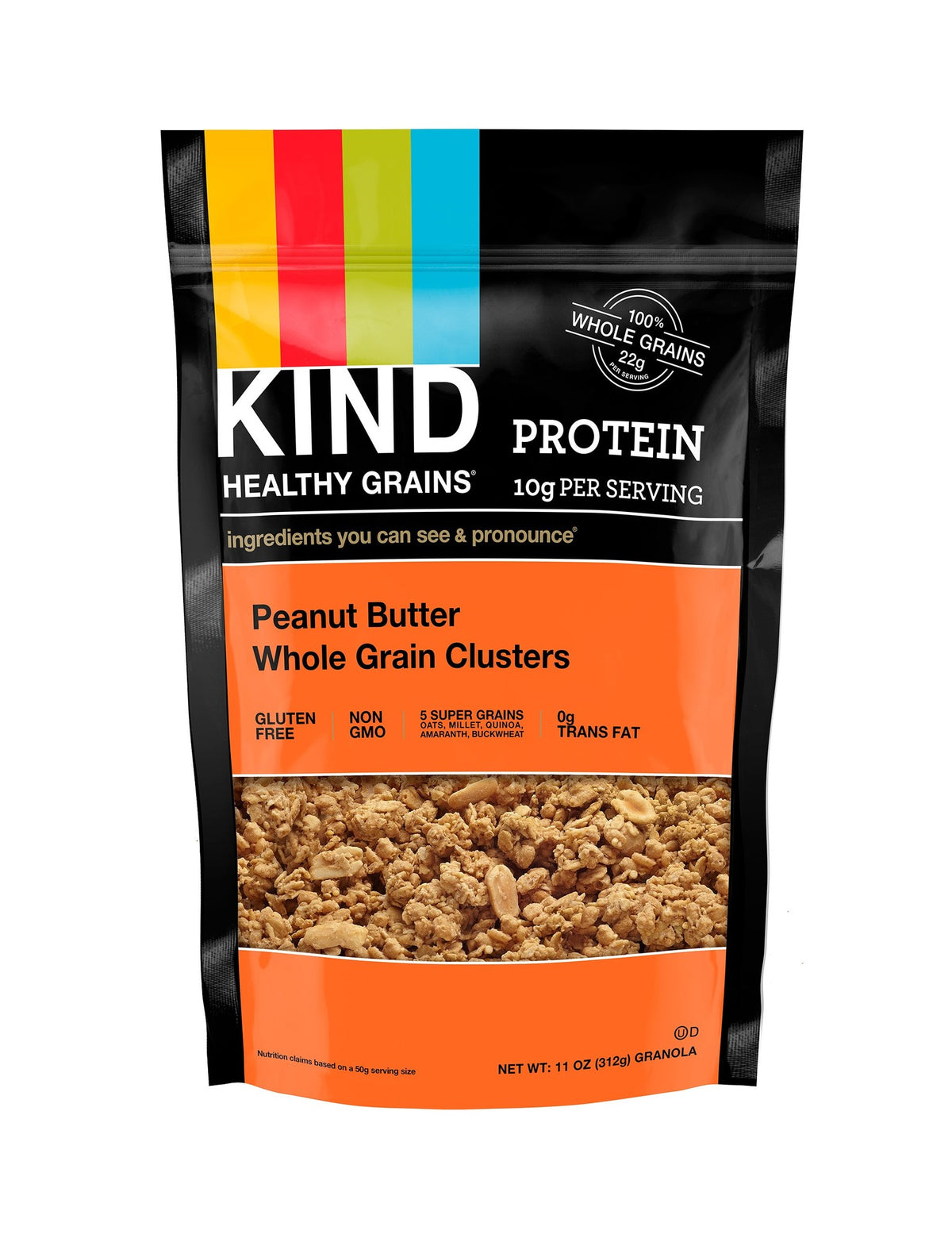 KIND Bars, Healthy Grains®, Granola Clusters, Peanut Butter, 11 Oz