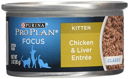 Purina Pro Plan Kitten Classic Chicken and Liver Entree Canned Cat Food 3-oz,