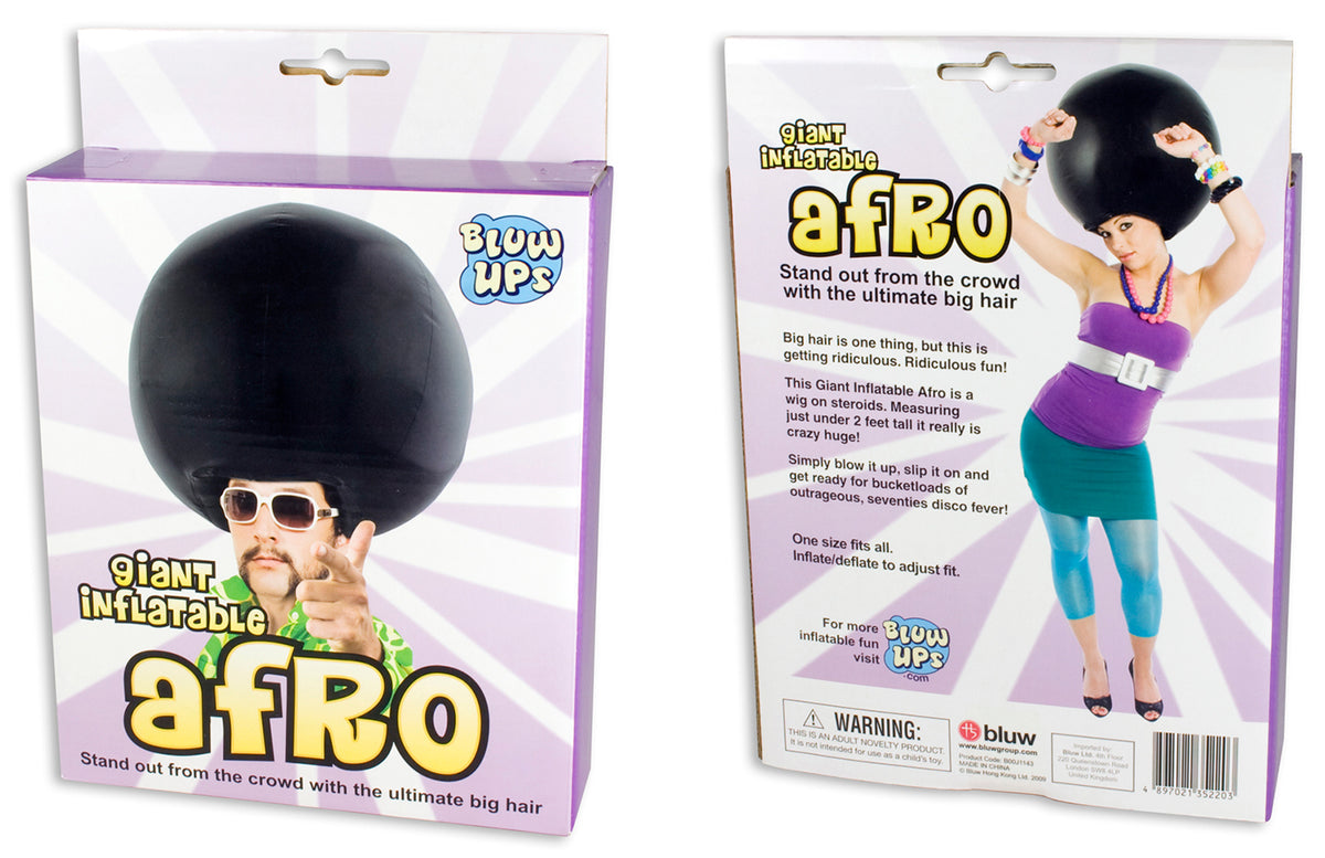 Airblown Inflatable Hair Afro