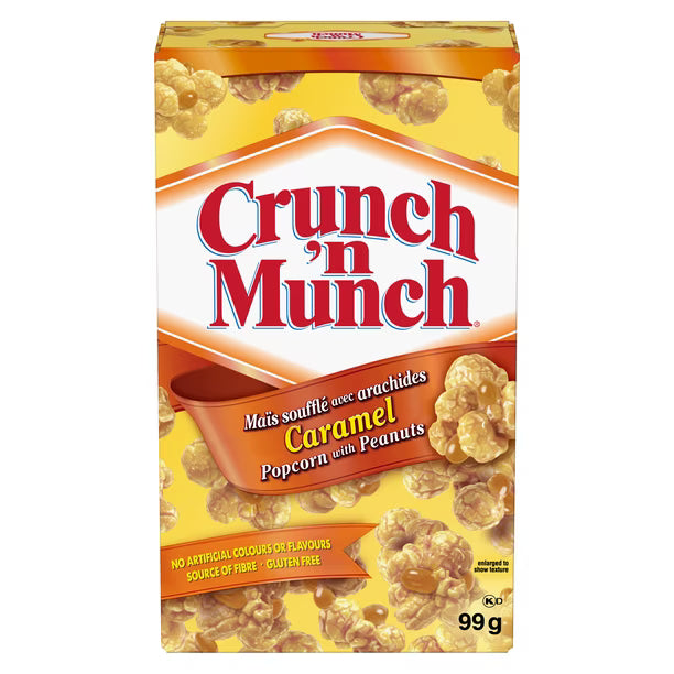 Crunch'n Munch Caramel Flavoured Popcorn 99 g