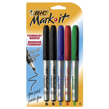 BIC Intensity Permanent Markers, Assorted Colors