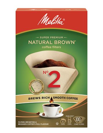 Melitta 622850 #2 Cone PA2-100 NB Filter Paper Green