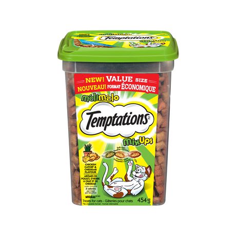 Temptations Mixups Chicken, Catnip & Cheddar Flavour Soft & Crunchy Adult Cat Treats 454g