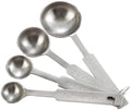 Winco 4-Piece Measuring Spoon Set, Silver