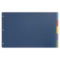 Tabloid-Size Poly Index Divider 5-Tab 11 X 17 Assorted 1 Set