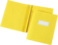 Oxford Panel & Border Report Cover, Letter Size, Vibrant Yellow, 100-Sheet Capacity, 25-Pack