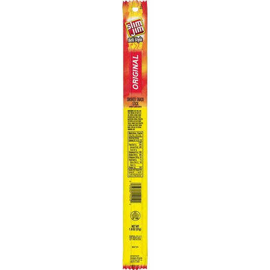 Slim Jim Original Deli Style Smoked Snack Stick - 1.8 Oz