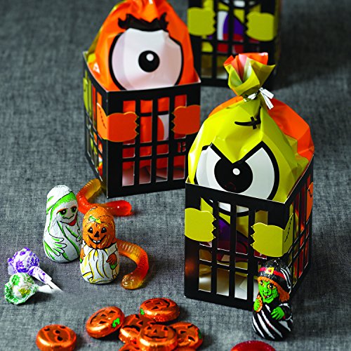 Sweet Creations 04845 6 Count Monster Party Bags, Multicolor