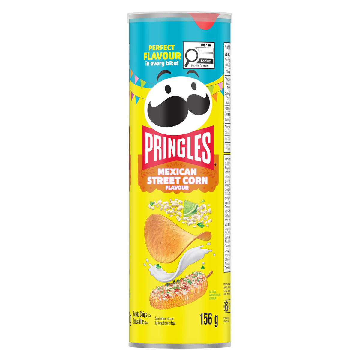 Pringles Mexican Street Corn Flavoured Chips 156 g