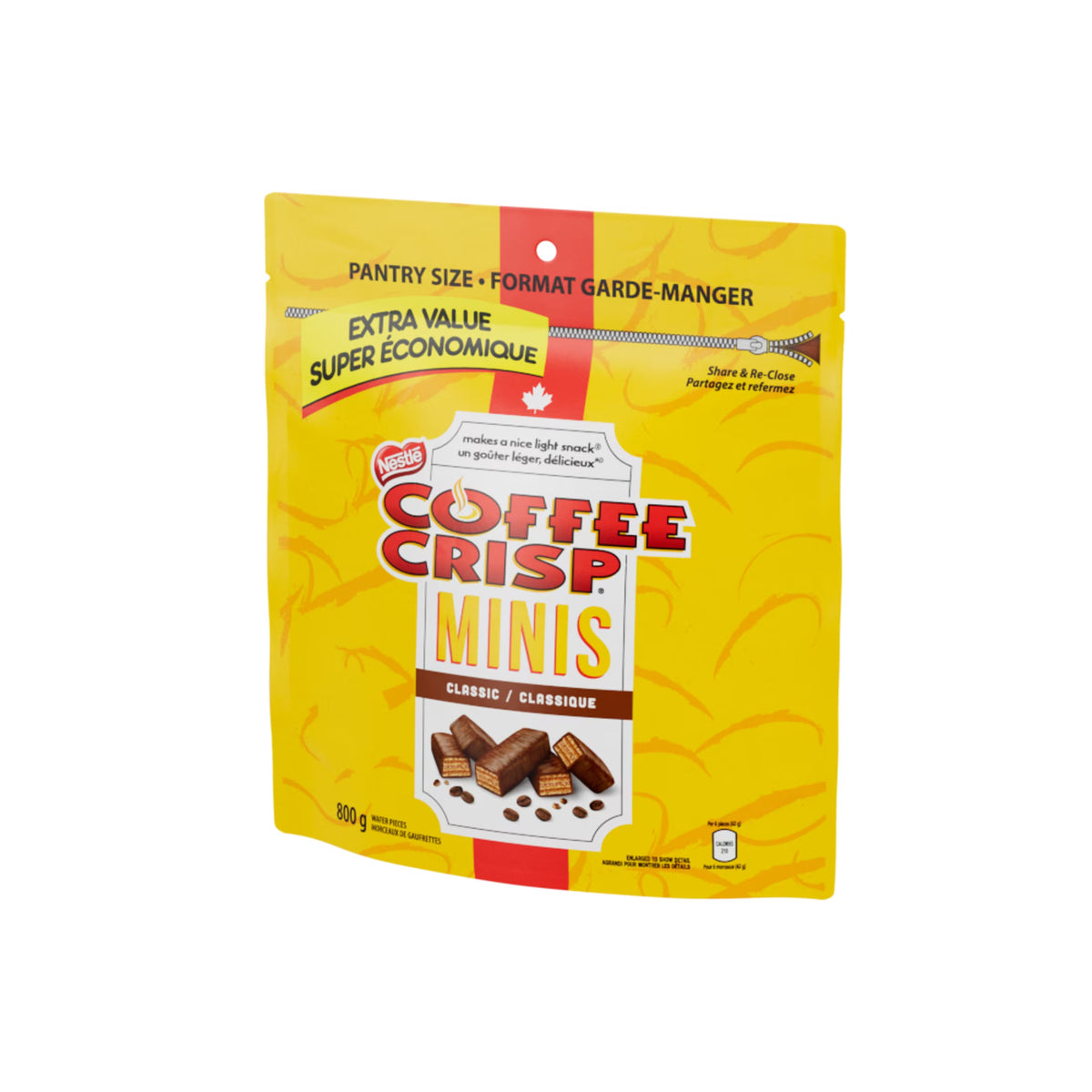 Nestle Coffee Crisp Classic Minis Extra Value 800g/1.75 Lb