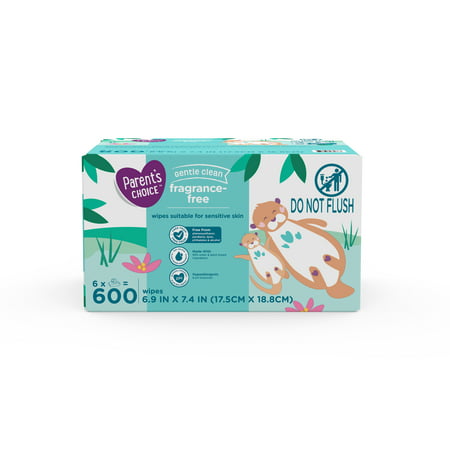 Parent's Choice 100 Pcs Fragrance Free  Wipes