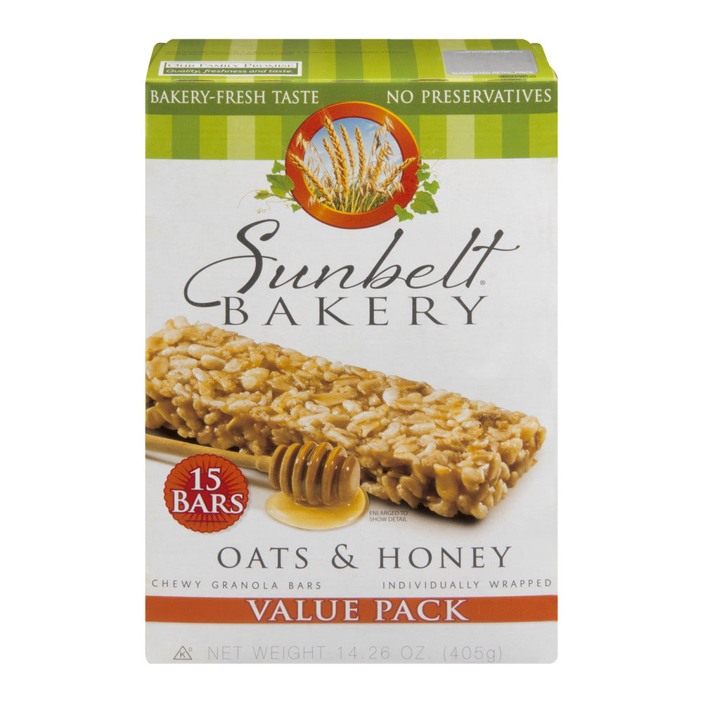 Sunbelt Bakery 15-Pack Oats & Honey Chewy Granola Bars