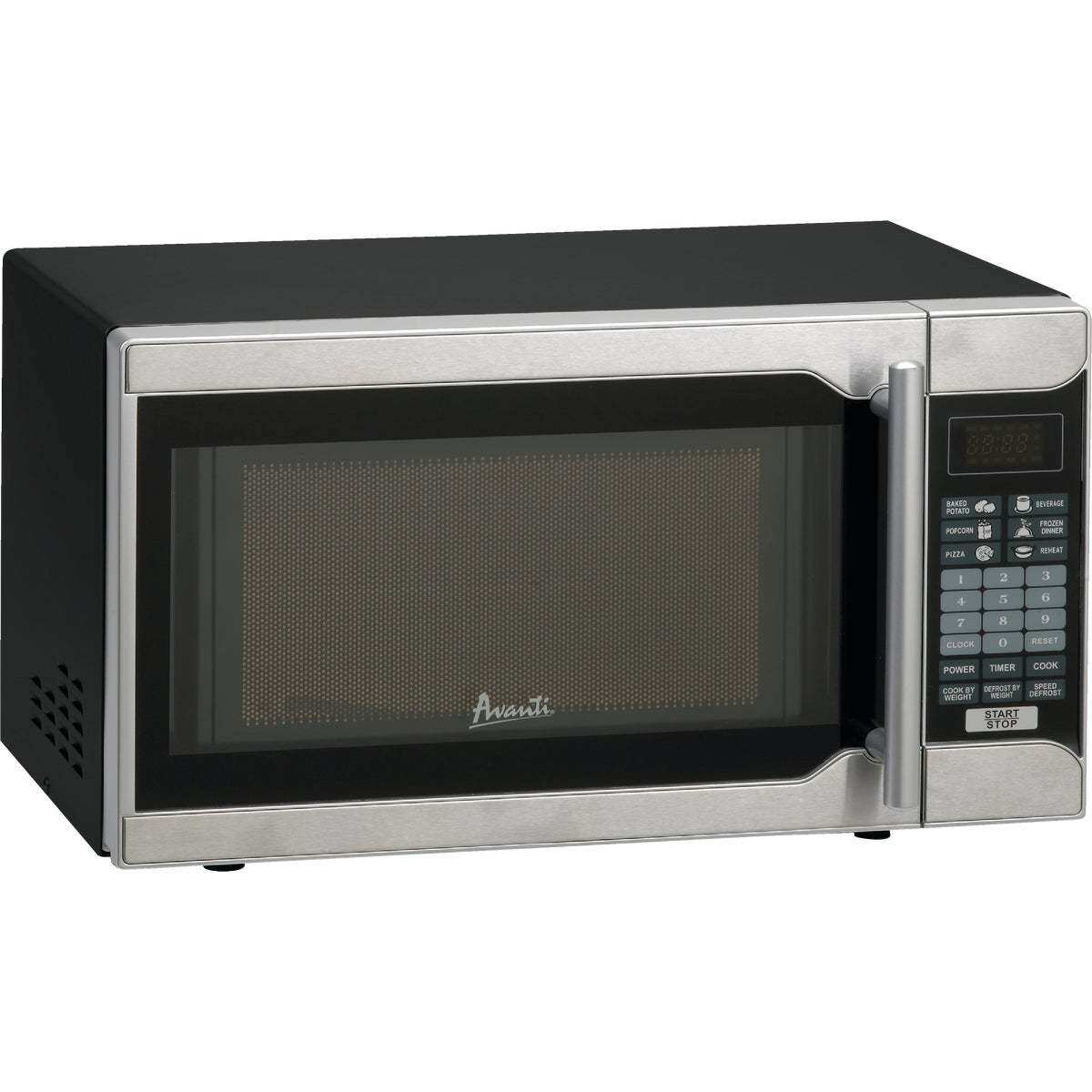 0.7 Cu Ft Microwave Oven, 700 W, Stainless Steel