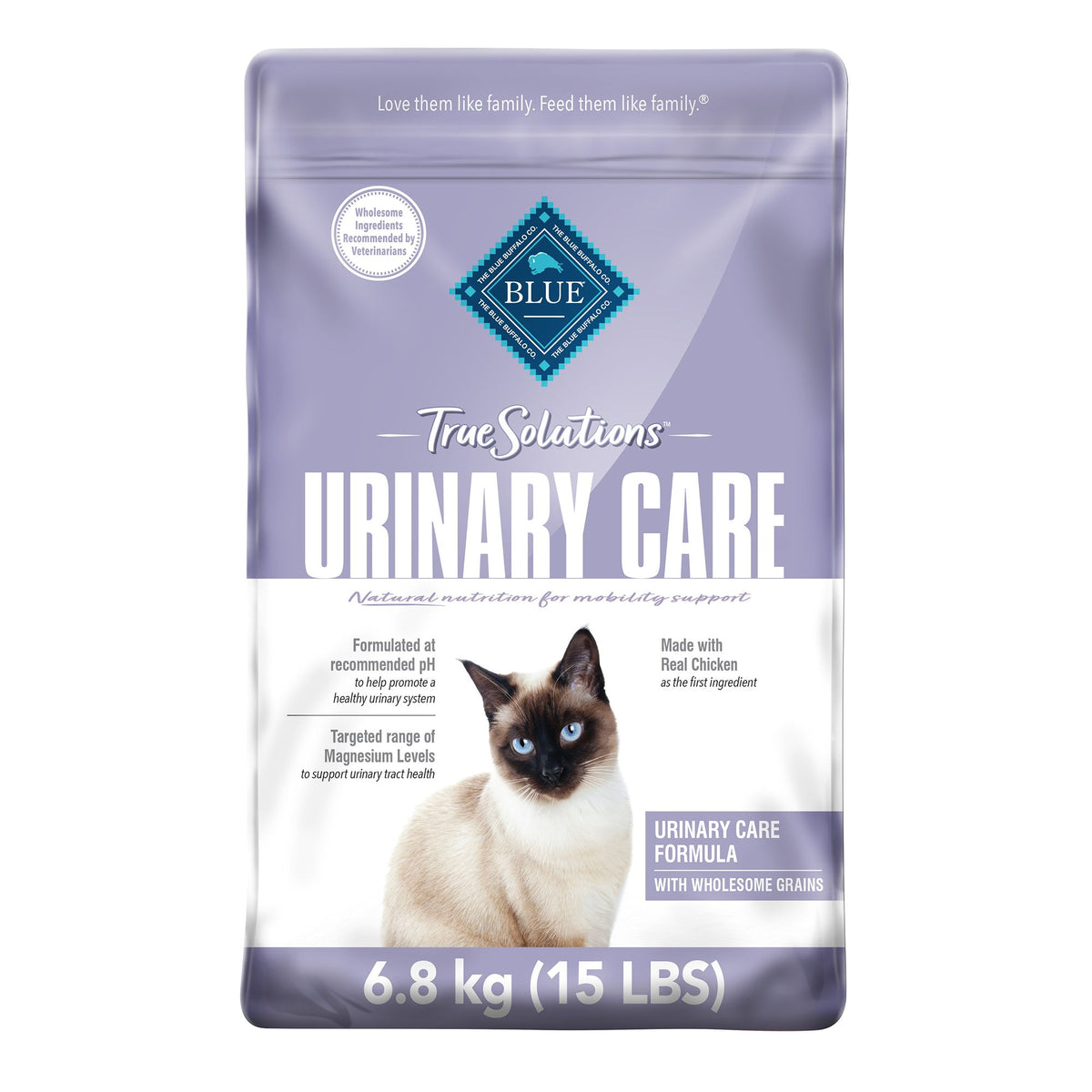 Blue Buffalo True Solutions Urinary Care Dry Cat Food for Adult Cats,  6.8kg