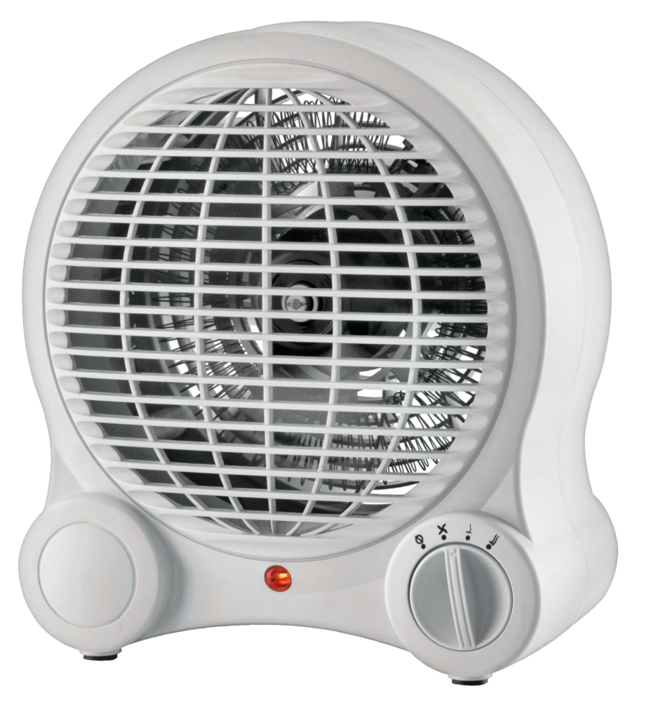 For Living Portable Space Fan Heater, 1500W, White