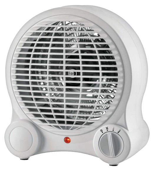 For Living Portable Space Fan Heater, 1500W, White