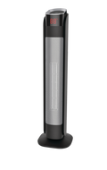 NOMA Oscillating Tower Ceramic Heater W/Remote Control & Thermostat, 1500W, Black, 24-in